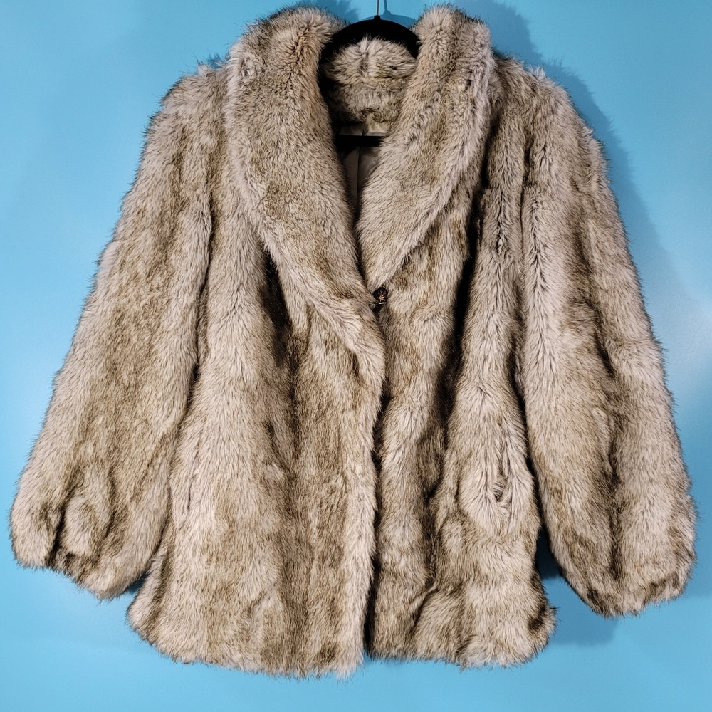 Vintage Faux Fur Tissavel Jacket